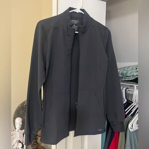 Scrub zip up jacket